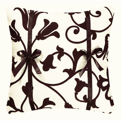 Seraphina Brown Quilted Pillow