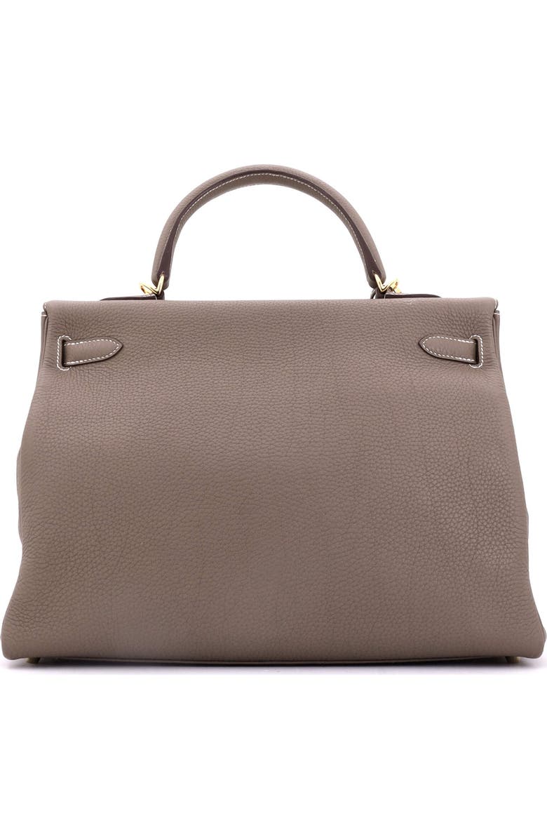 Pre-Owned Hermes Kelly Handbag Grey Togo with Gold Hardware 35, Alternate, color,
