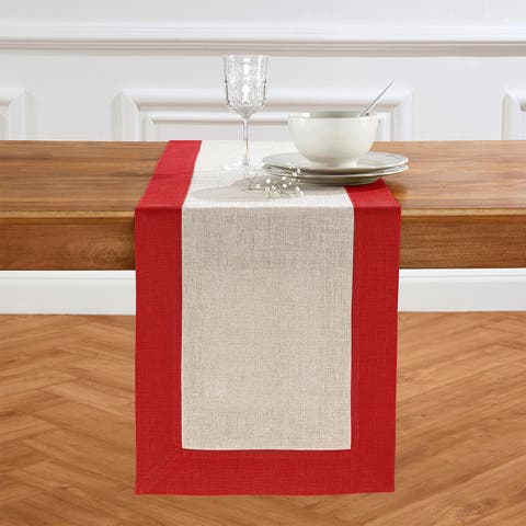 Linen Table Runner for Dining Table, Holiday and Everyday Table Decor - Contempo