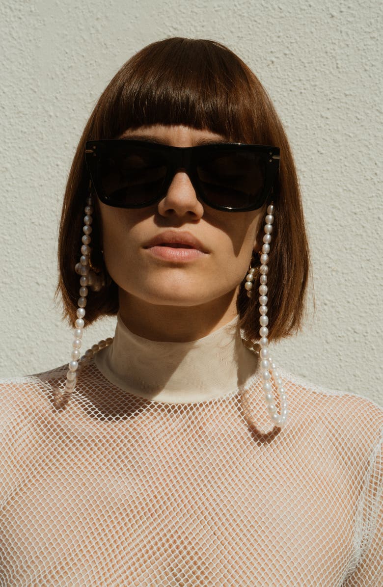 Éliou Samos Freshwater Pearl Sunglasses Chain, Alternate, color,