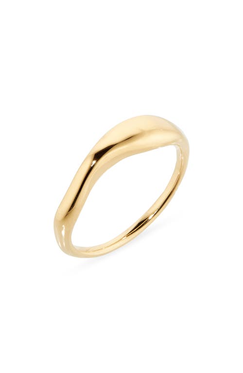 Monica Vinader Antica Stacking Ring In Brown