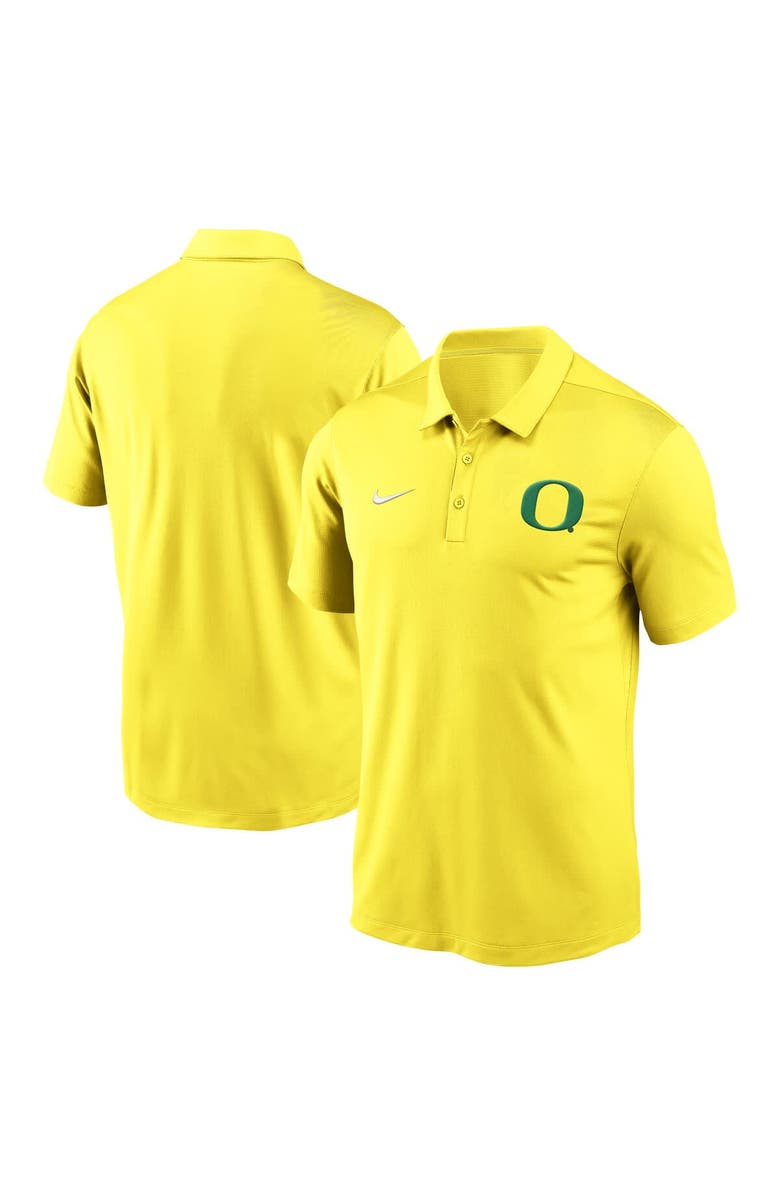 Nike Men's Nike Yellow Oregon Ducks Primetime Franchise Performance Polo, Main, color, 
