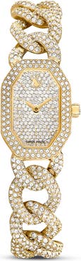 Swarovski Dextera Crystal Gourmette Chain Watch