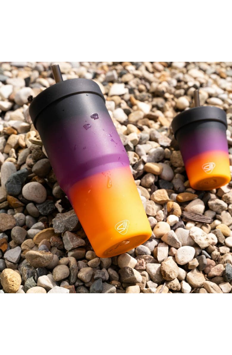 Silipint Silicone 32oz Straw Tumbler, Alternate, color, Multicolored