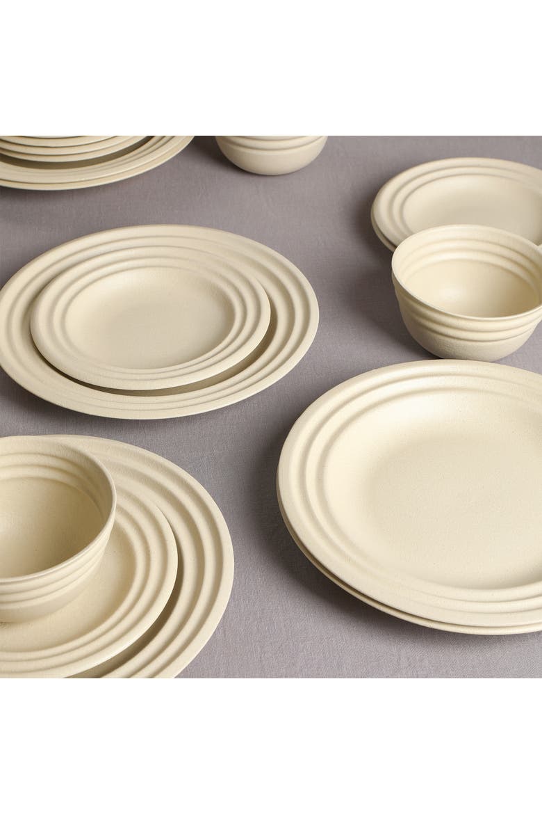 Zen Stoneware 24-Piece Dinnerware Set, Alternate, color, Beige