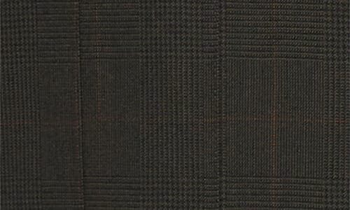 Sacai Glen Plaid Mixed Media Strapless Dress In Black