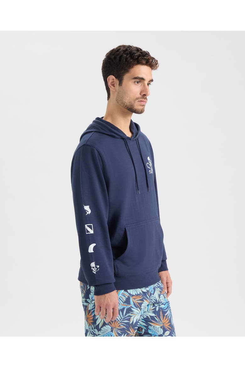 Iconic Badge Hoodie, Alternate, color, Navy