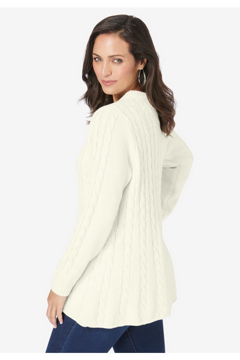 Cable Peplum, Alternate, color, RICH BURGUNDY