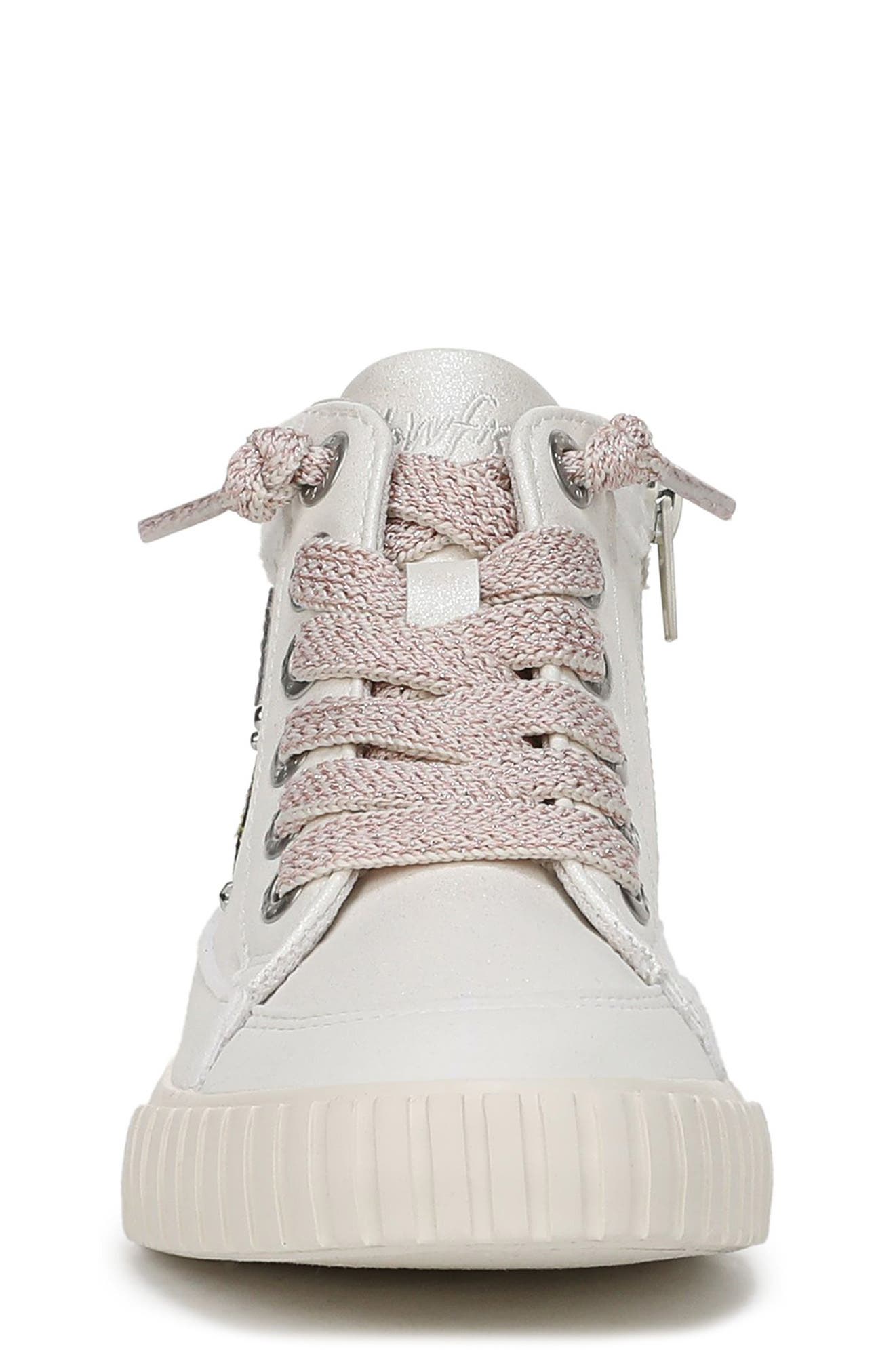 Blowfish Malibu Kids' Wander Up 3-K High Top Sneaker, Alternate, color, Cream