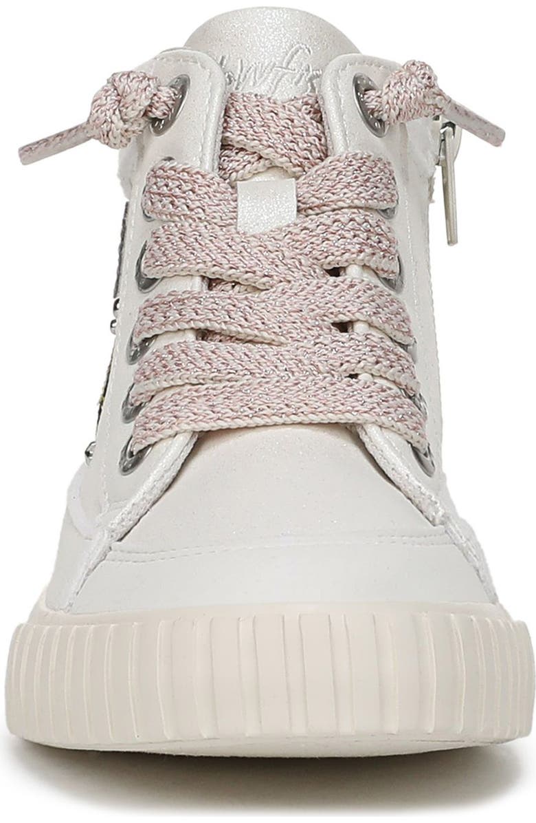 Blowfish Malibu Kids' Wander Up 3-K High Top Sneaker, Alternate, color, Cream