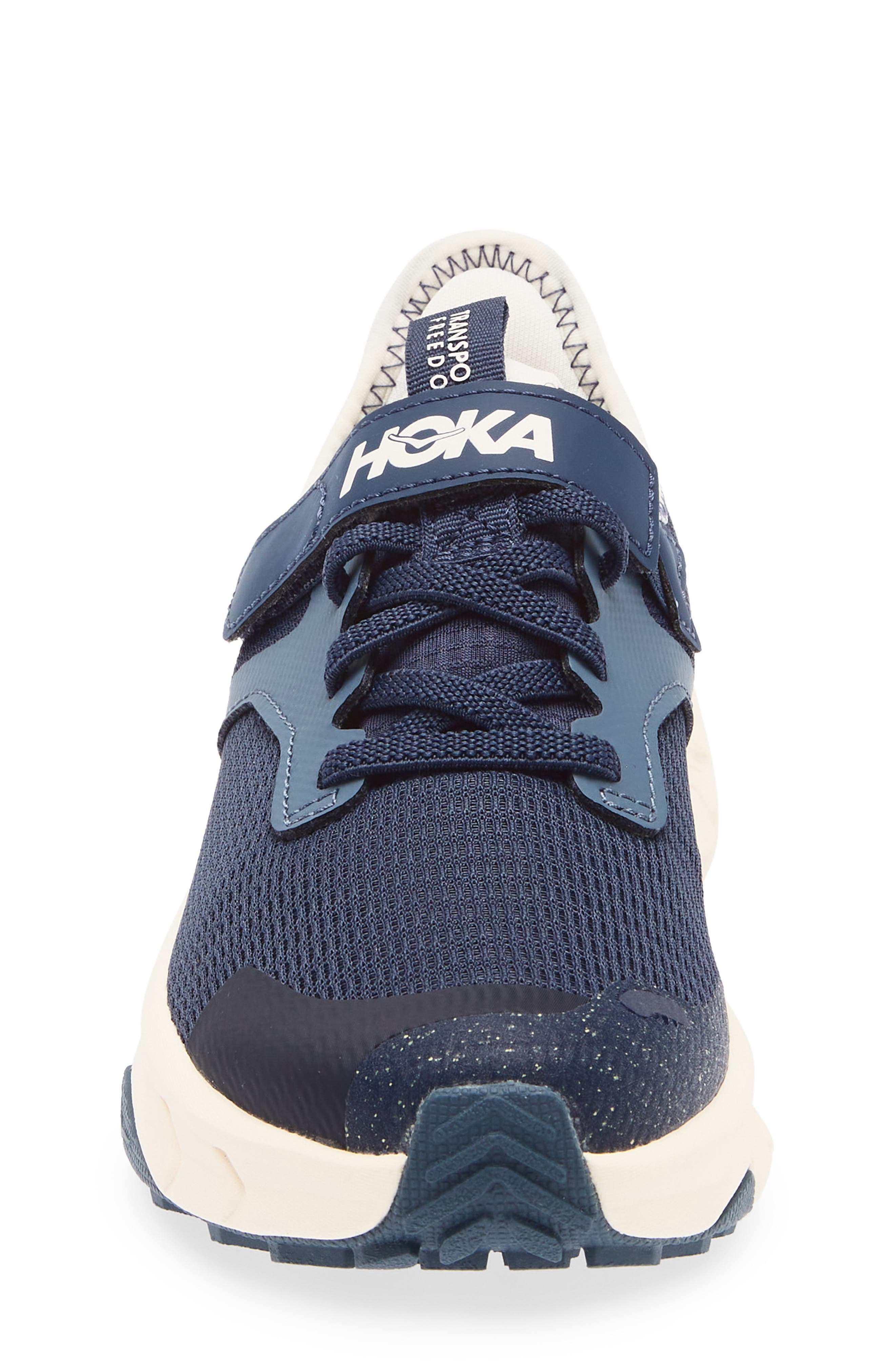 HOKA Kids' Transport Freedom Hiking Sneaker, Alternate, color, Varsity Navy / Alabaster