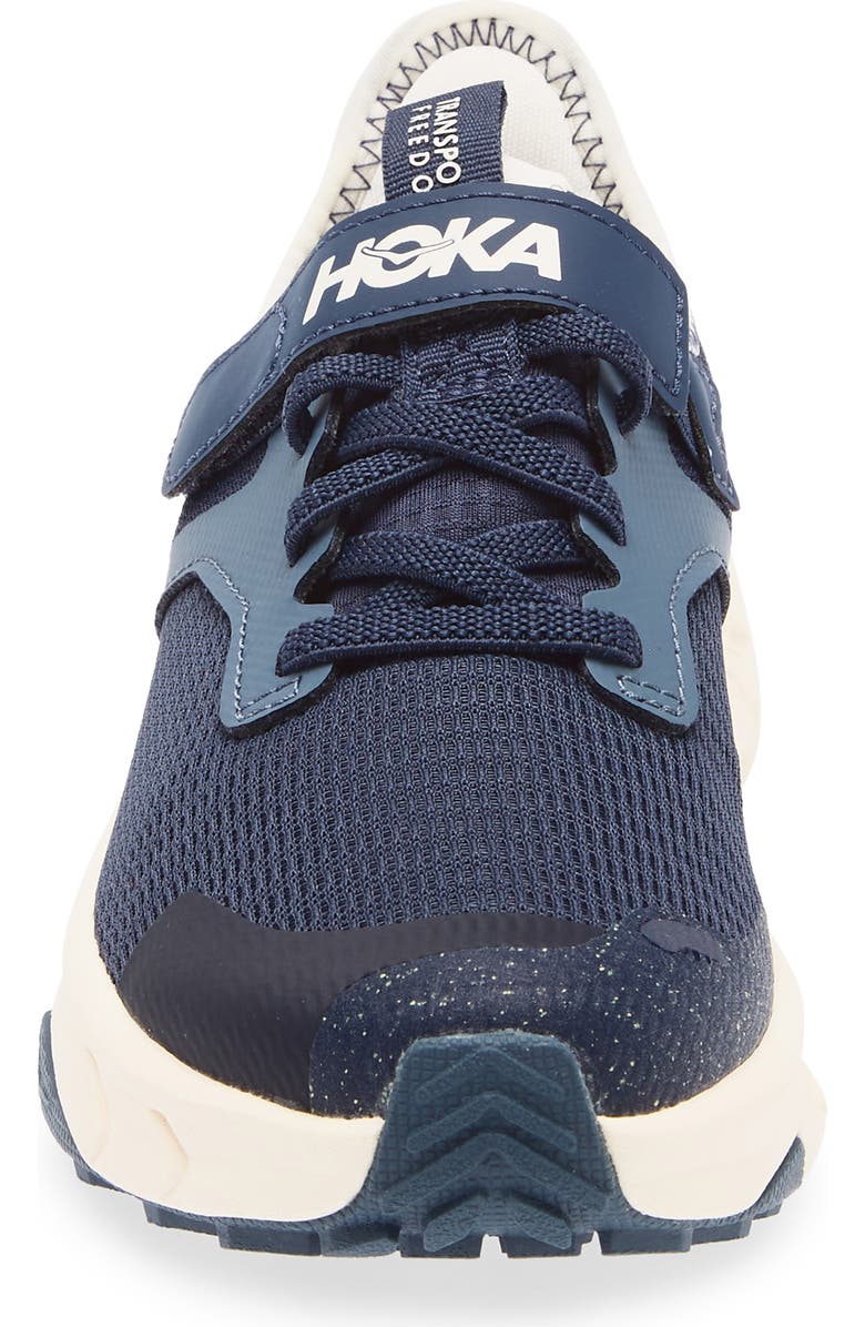 HOKA Kids' Transport Freedom Hiking Sneaker, Alternate, color, Varsity Navy / Alabaster