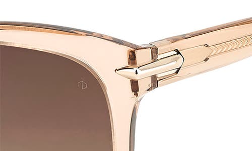 Rag & Bone 55mm Rectangular Sunglasses In Brown