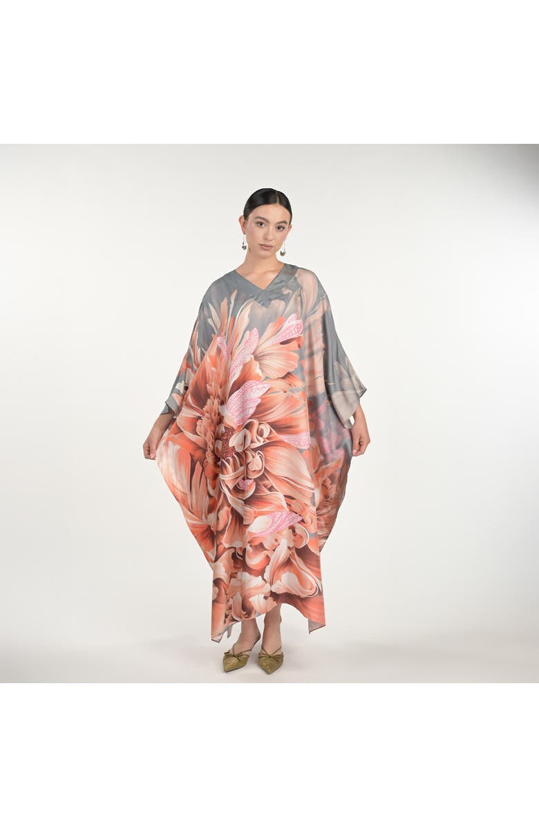 Silk&Soul Kaftan Dress, Main, color, Orange