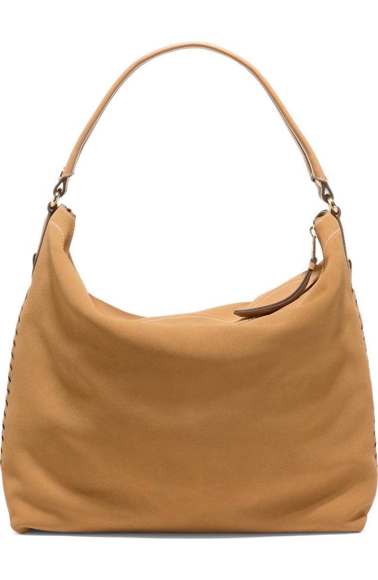 Cole Haan Isabella Leather Hobo Bag, Alternate, color, Ch Golden Honey Suede