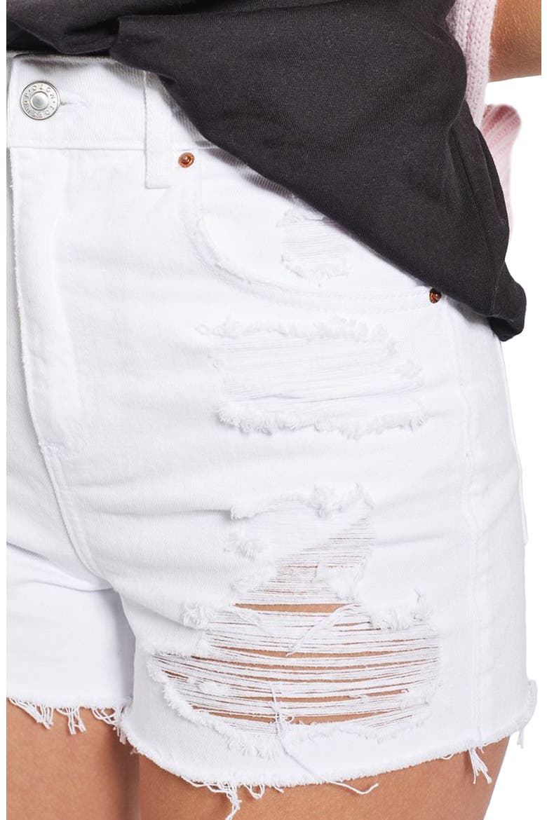 Mom Shorts, Alternate, color, WHITE