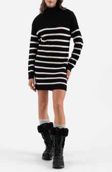 Blu Pepper Stripe Long Sleeve Sweater Dress