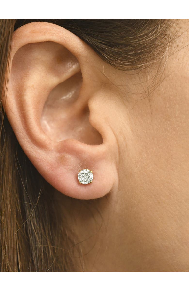 Bliss Diamond 1 ct TDW Diamond Studs 14K Gold Lab Grown Screw Back Earrings, Alternate, color, 14K Yellow Gold