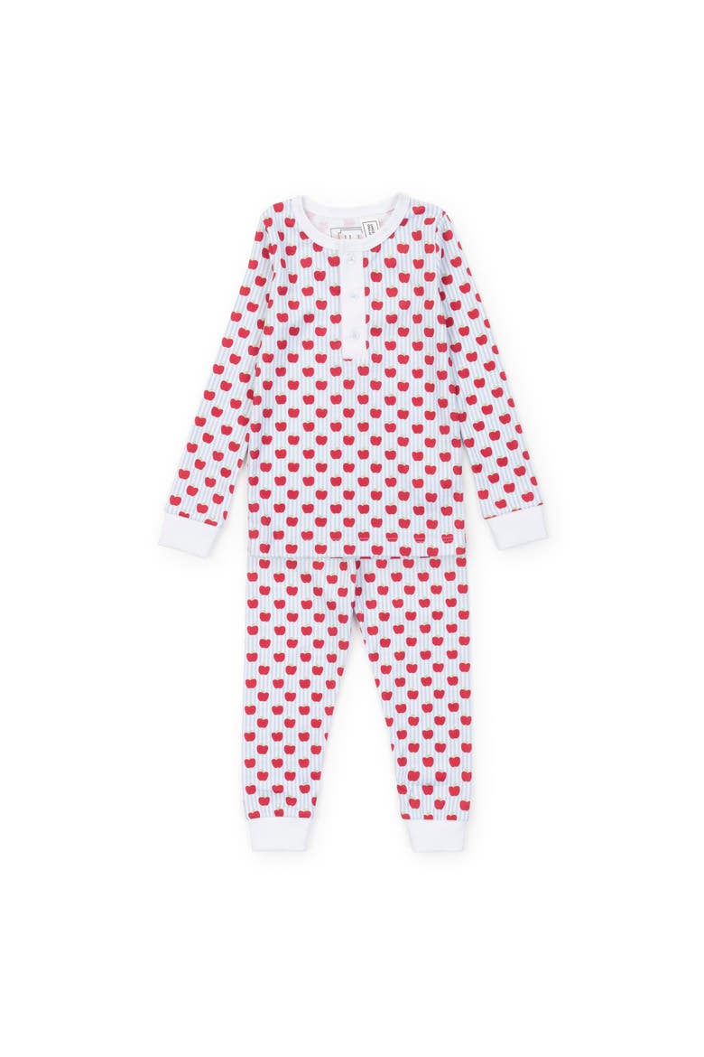 Jack Boys' Pajama Pant Set, Main, color, Schoolhouse Apples Blue