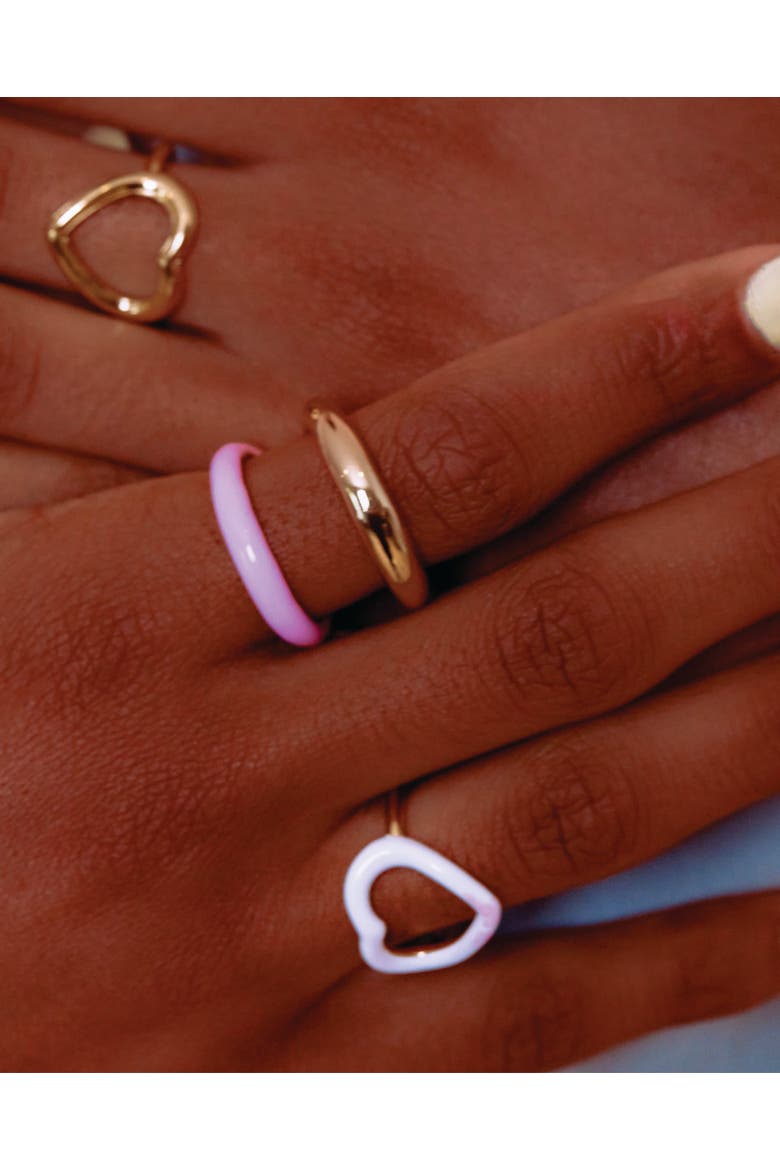 I Heart You Ring, Alternate, color, Candy Pink