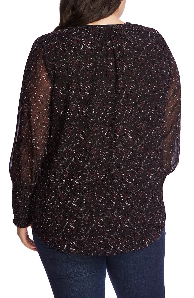 1.STATE Print Button-Up Blouse, Alternate, color, 