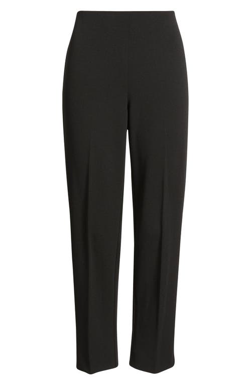 Anne Klein Hollywood High Waist Slim Pull-on Pants In Black