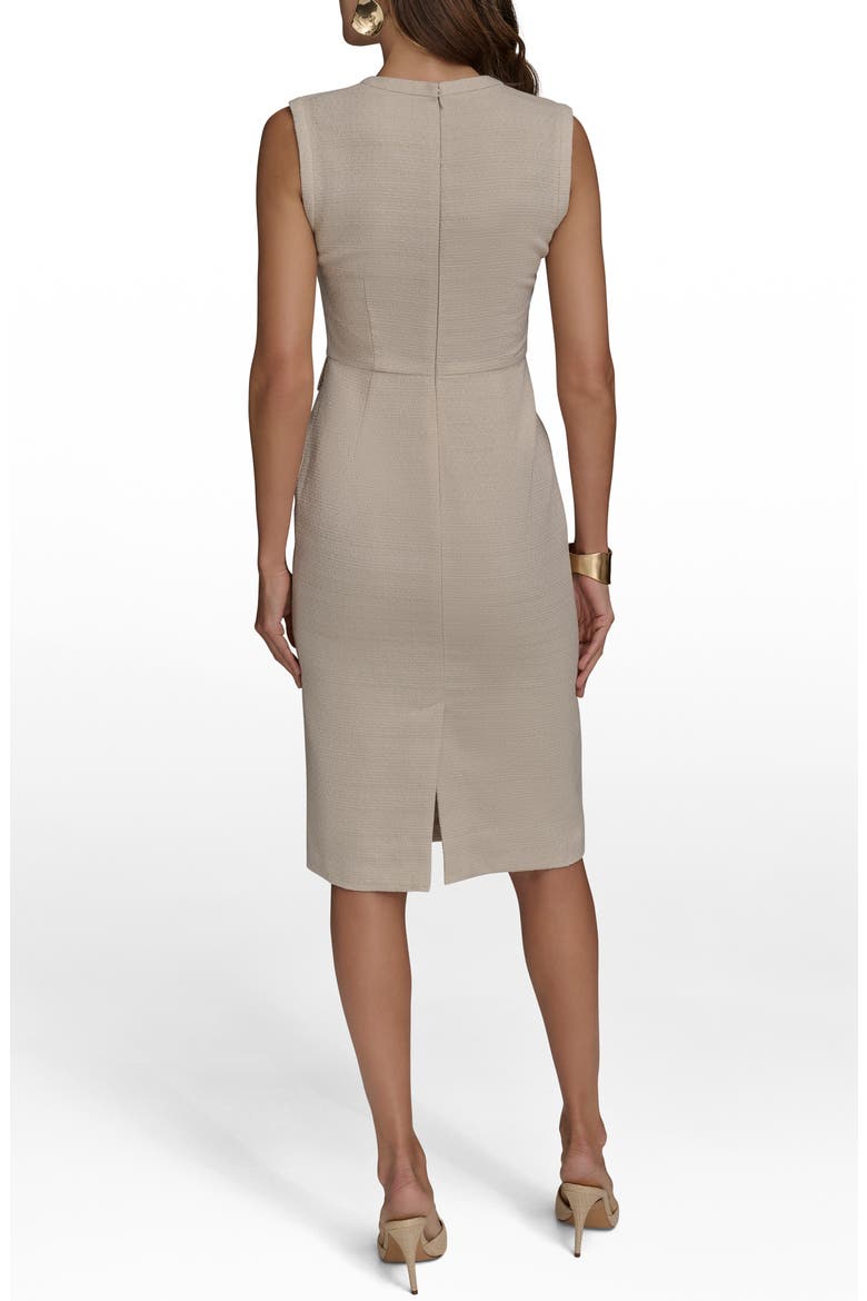 Sleeveless Sheath Dress, Alternate, color, SAND/ GOLD