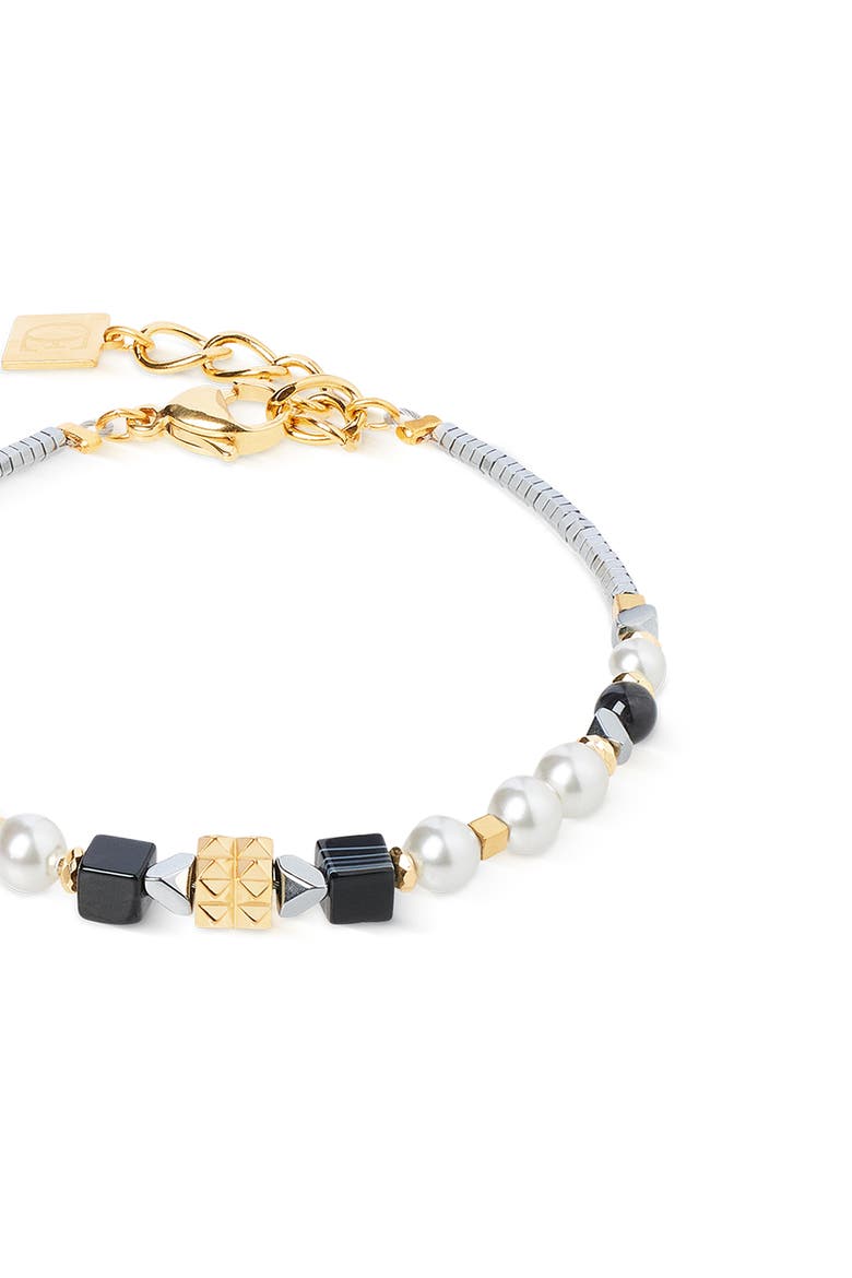 Modern Elegance Spikes Gold Bracelet, Alternate, color, Gold