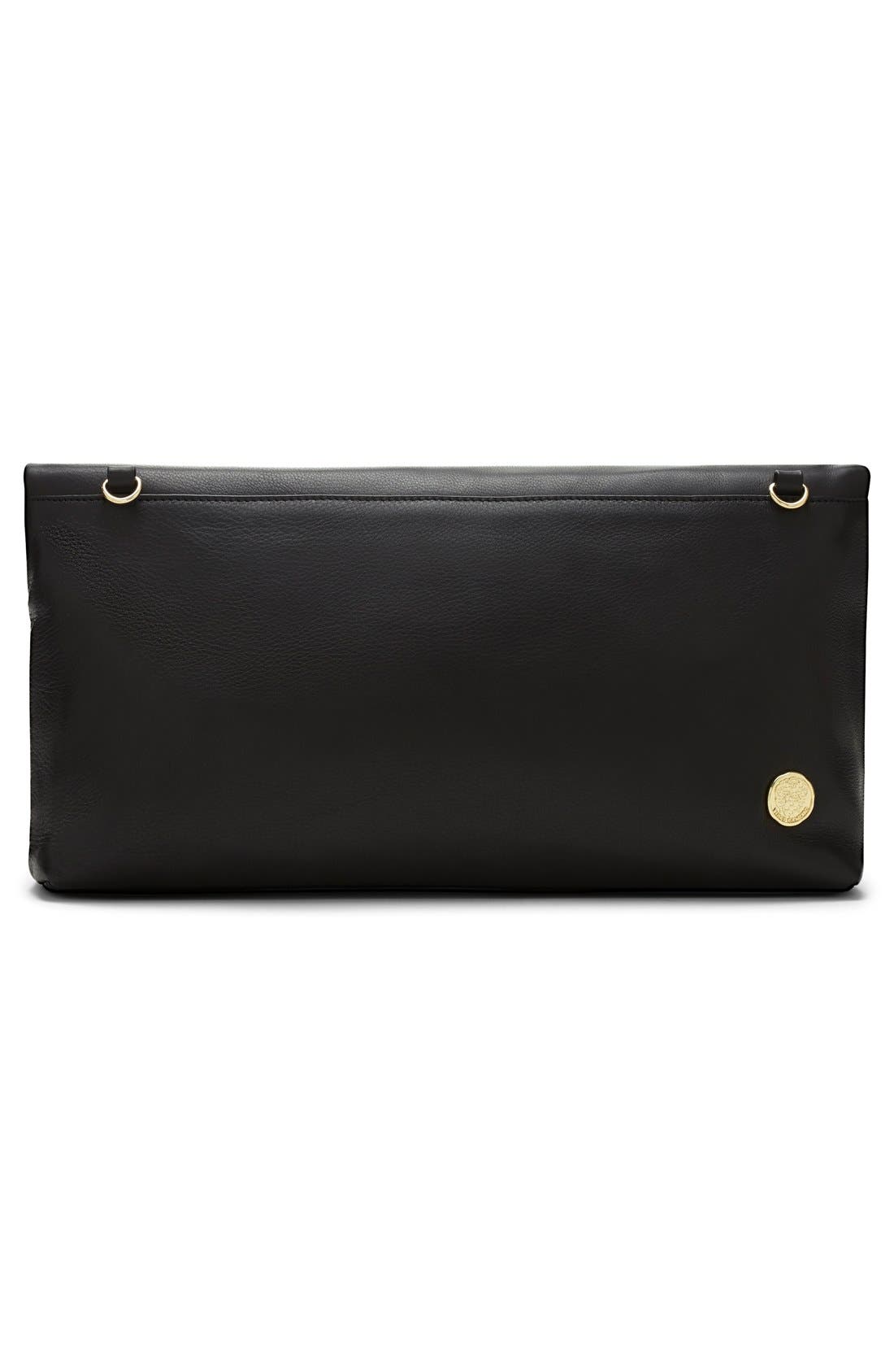 Vince Camuto 'Allie' Leather Foldover Clutch, Alternate, color, 