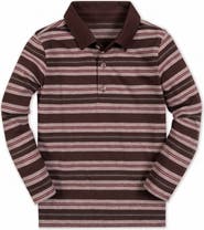Hope & Henry Kids' Organic Cotton Long Sleeve Polo Shirt