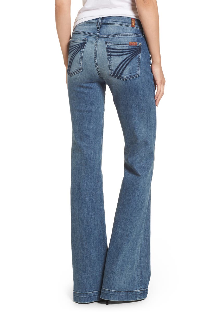 7 For All Mankind <sup>®</sup> 'Dojo' Wide Leg Jeans, Alternate, color, 