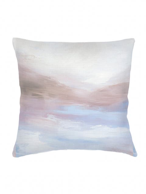 Lavender Horizon Linen Euro Pillow 26x26 with Down Alternative Insert