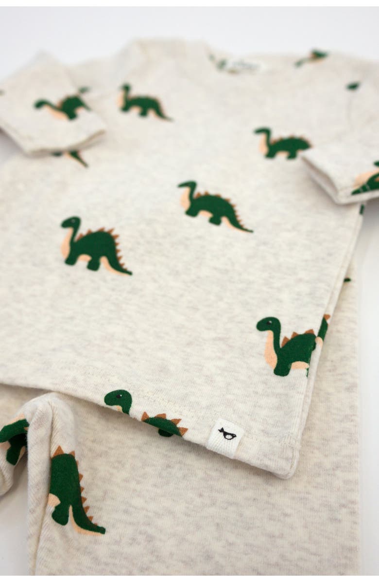 oh baby! Dinosaur Print Two Piece Set, Alternate, color, Malt