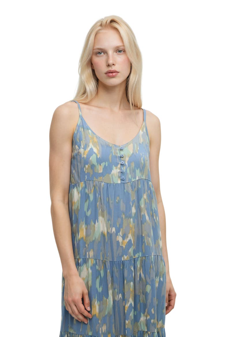 EcoWoven Crepe Hopewell Dress, Alternate, color, Lakeside Blue/Blur