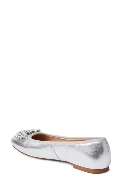 Jack Rogers Ellina Embellished Ballet Flat In Silver