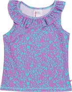RuffleButts Girls Active Ruffle Tank Top