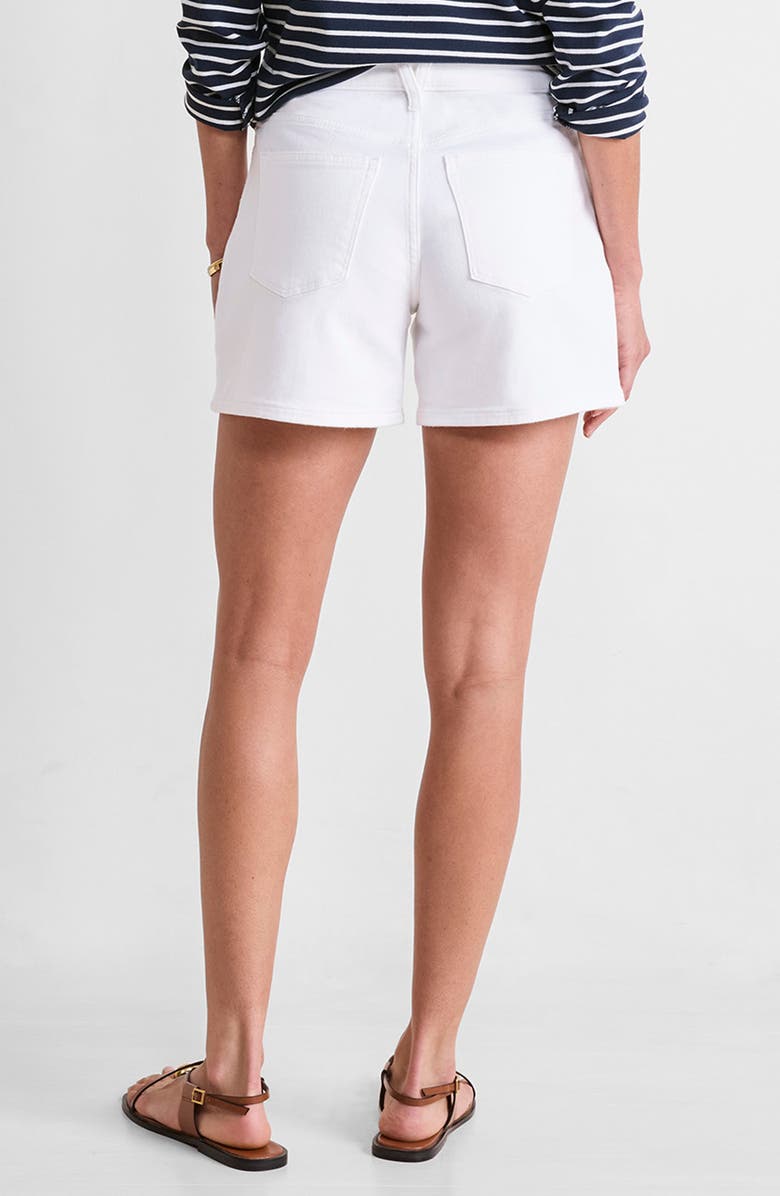 vineyard vines High Waist Denim Shorts, Alternate, color, White Cap