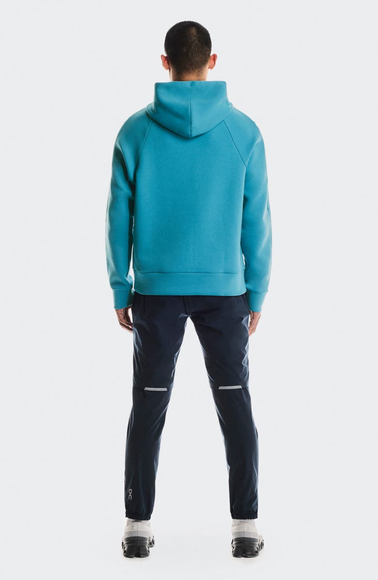 On Focus Tech Hoodie, Alternate, color, Niagara
