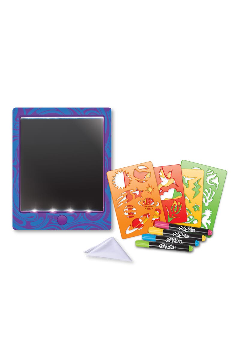CRA-Z-ART Super Lightup Design Board Art Kit, 10 Pieces, Alternate, color, Multicolored