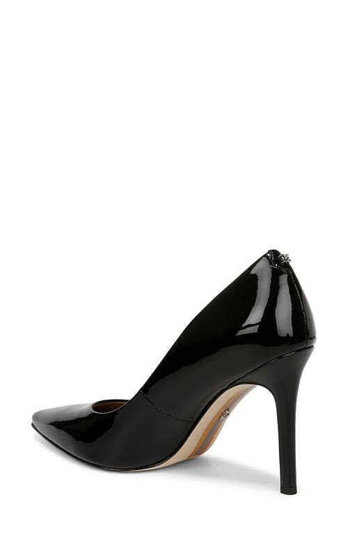 Sam Edelman Hazel Pointed Toe Pump In Black Shiny Patent