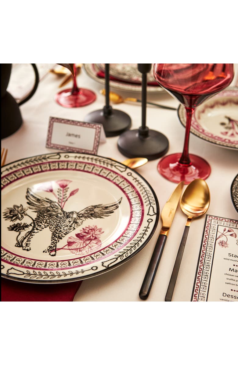 Marchesa Serengeti Porcelain 12-Piece Dinnerware Set, Multicolored, Alternate, color, Multicolored