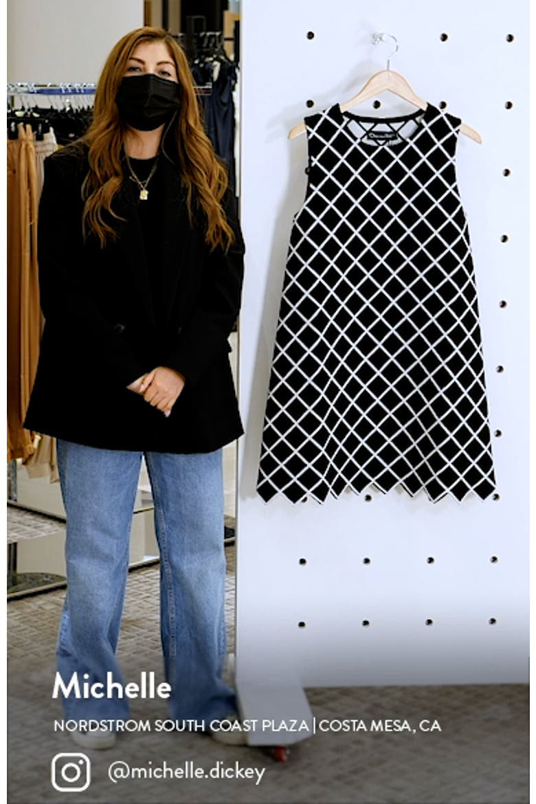 Windowpane Knit Dress video
