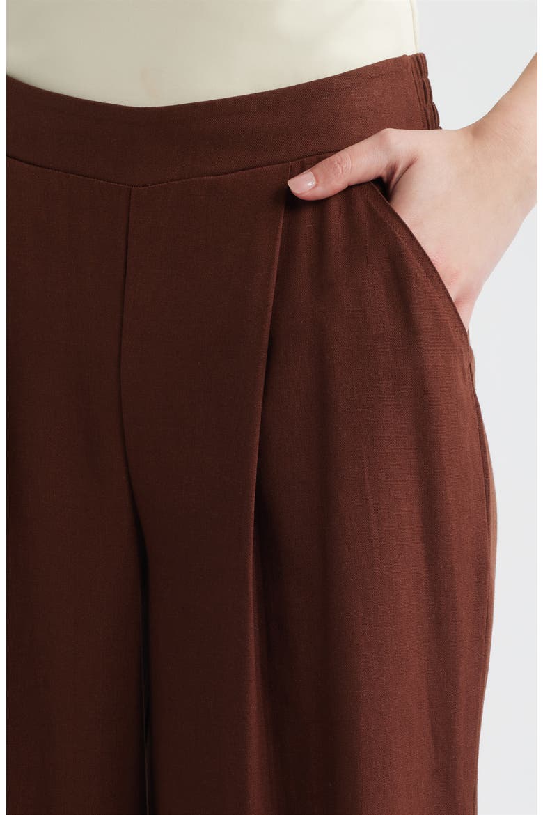 Coastal Palazzo Pants, Alternate, color, SHAVED CHOCOLATE
