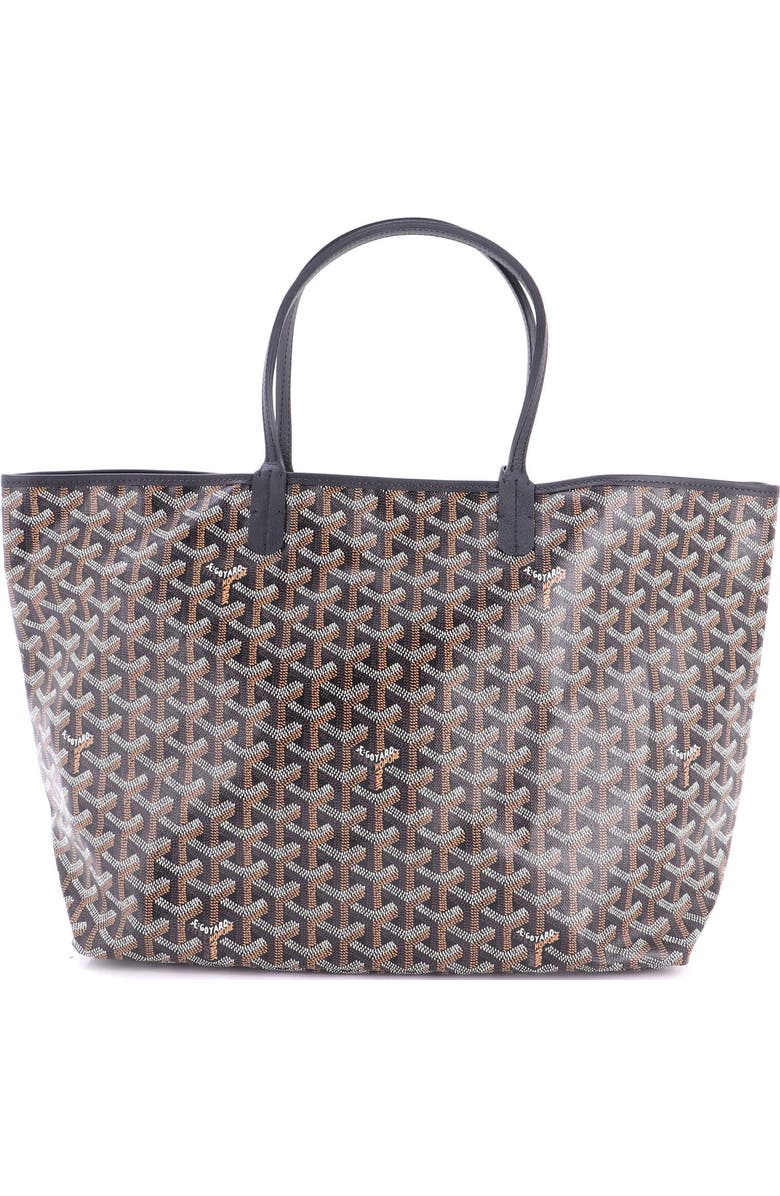 Pre-Owned Goyard Saint Louis Tote Coated Canvas PM, Main, color, Black