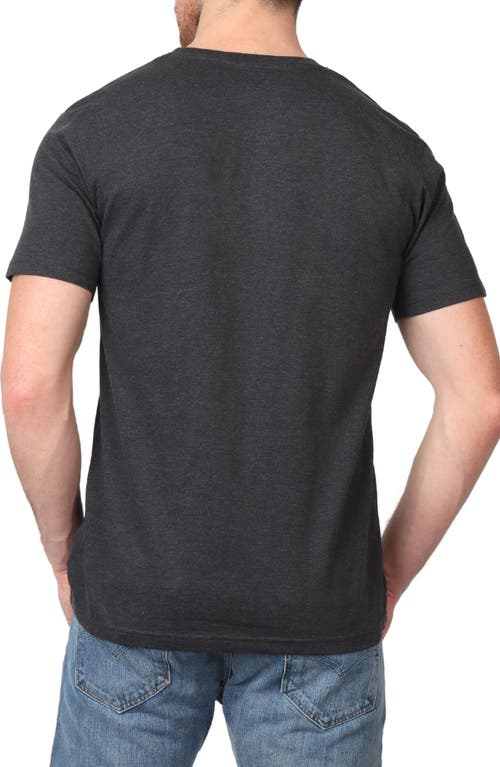 Tailorbyrd Mélange Crewneck T-shirt In Black Onyx