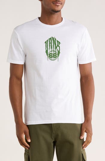 Vans Globetrodding Logo Graphic T-shirt In White