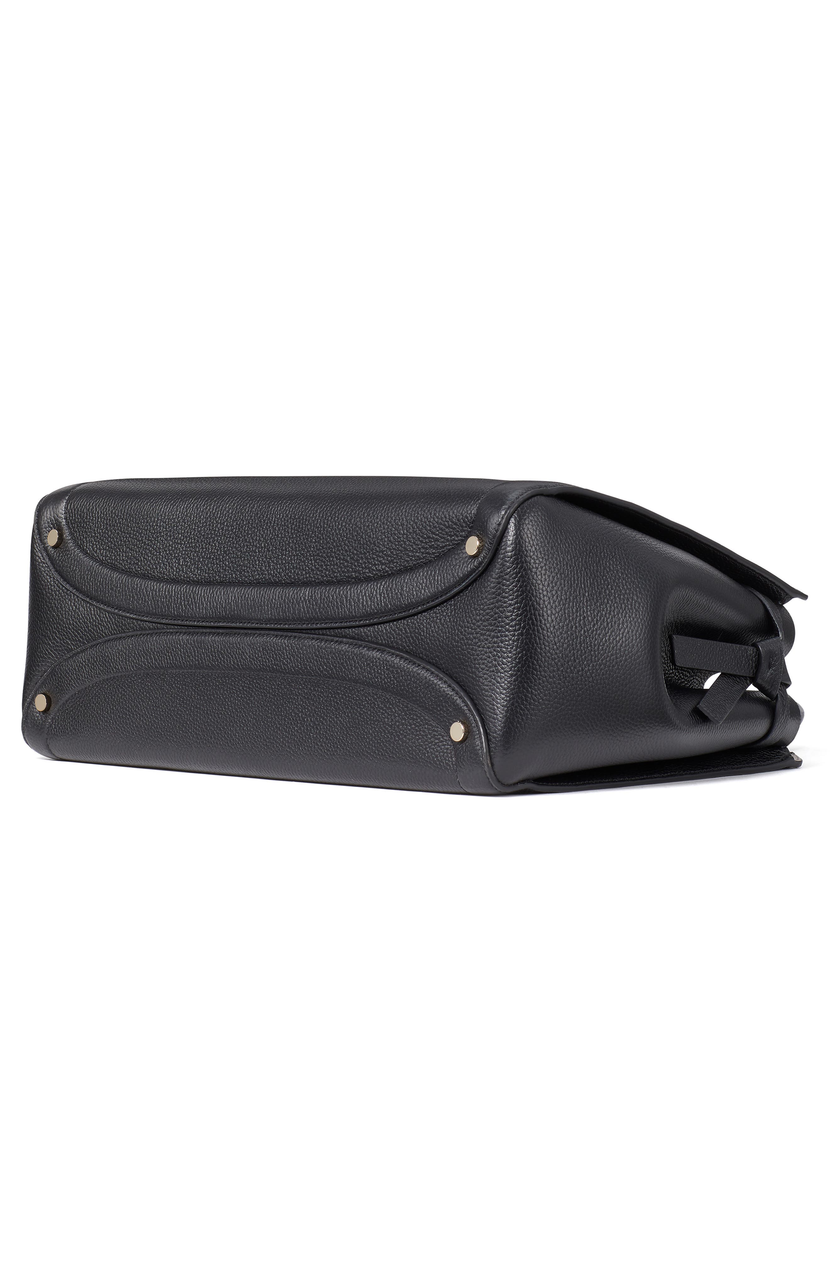 Kate Spade New York knott xl leather satchel, Alternate, color, 