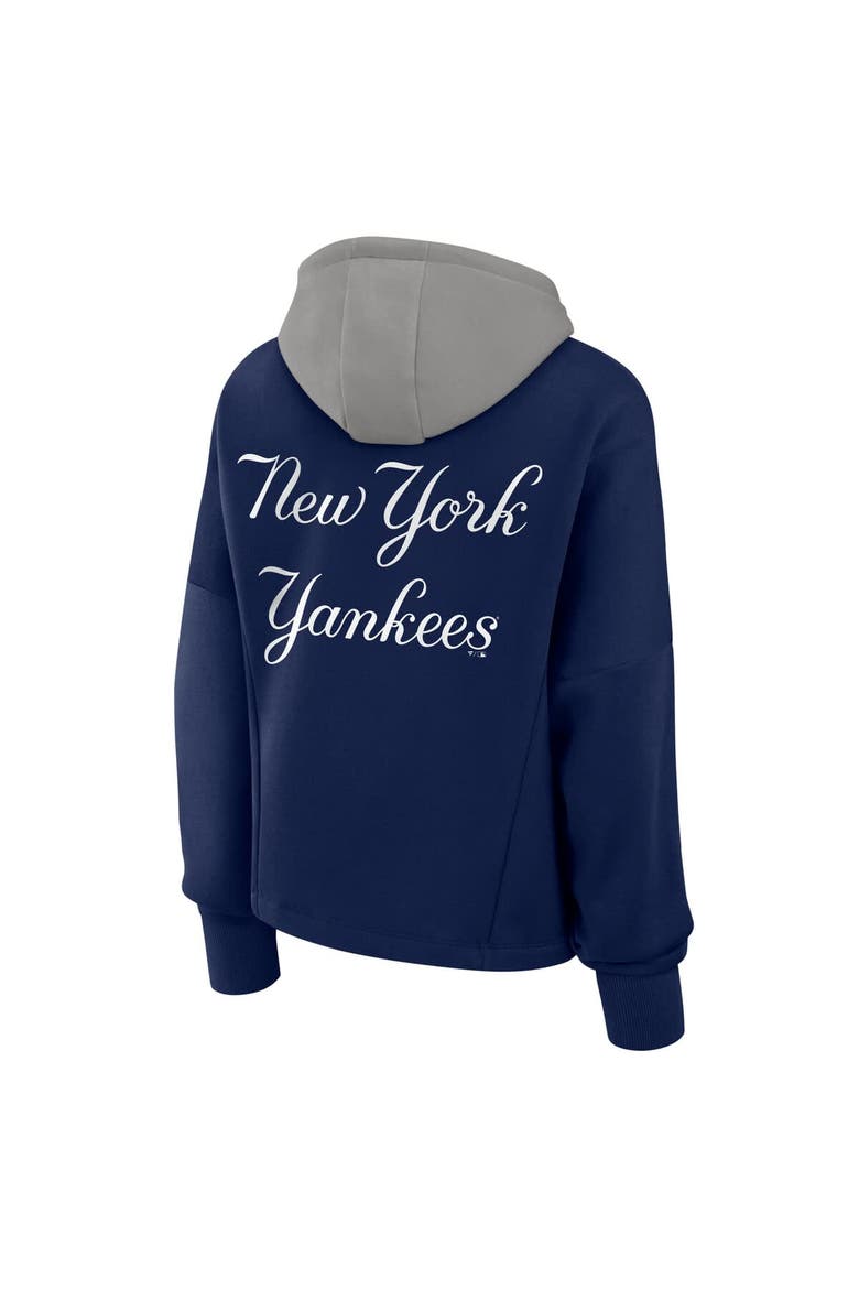 Women's Fanatics Navy New York Yankees Oversized Legacy Favorite Spectator Pullover Hoodie, Alternate, color, Navy