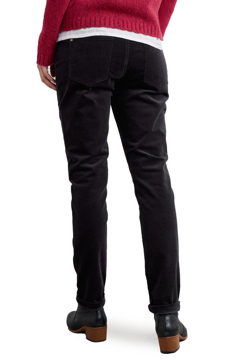 Seasalt Cornwall Lamledra Needlecord Slim Fit Pants, Alternate, color, Onyx