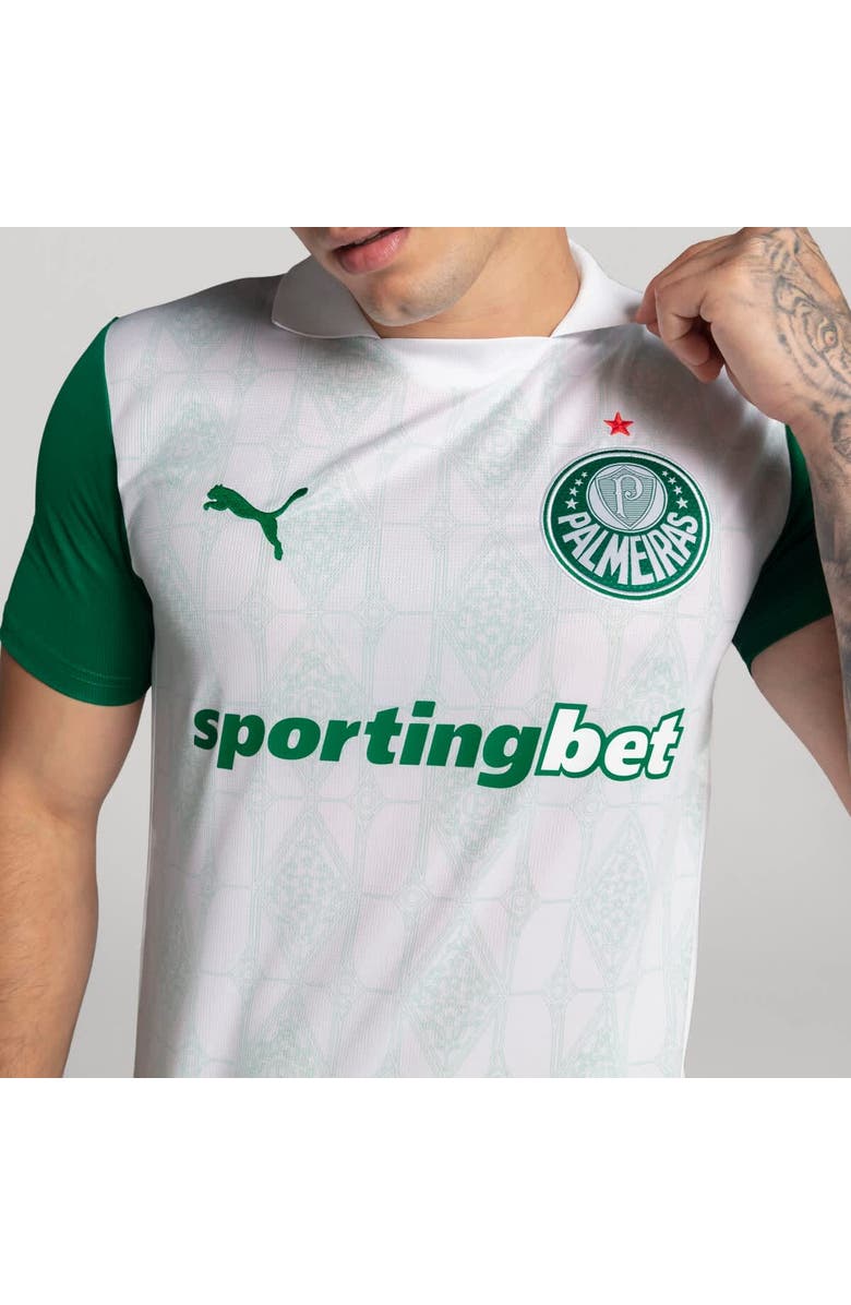 PUMA Men's Puma White SE Palmeiras 2025/26 Replica Away Jersey, Alternate, color, White